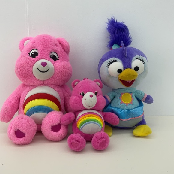 Disney Other - CUTE LOT TCFC Pink Cheer Care Bears & Disney Muppet Babies Summer Penguin Plush